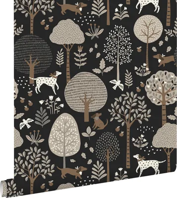 Immagine prodotto di ESTAhome carta da parati cani nero 50 x 900 cm
