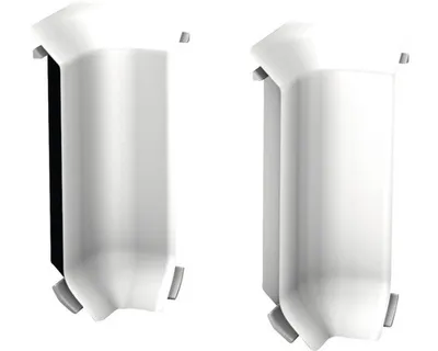 Produktbild von Prinz Innenecken für Hartschaum-Sockelleiste silber 60 mm