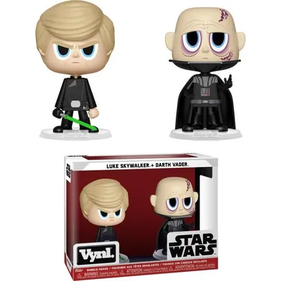 Zdjęcie produktu dla Star Wars - Darth Vader + Luke Skywalker - figurki Funko Vynl