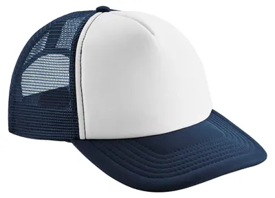Produktbild von Beechfield - Trucker Cap Snapback für Kinder LT2217 (Einheitsgröße) (Dunkelblau/Weiß)