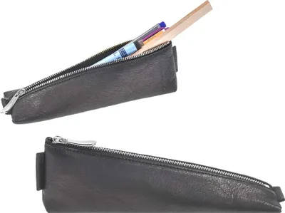 Produktbild von Sonnenleder Stiftetui Leder Schlamper Stifteetui Etui Tasche schwarz 801-408-02