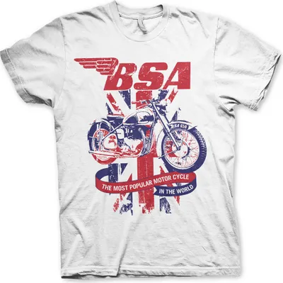 Produktbild von B.S.A. Union Jack T-Shirt - Medium - White