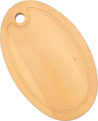 Zdjęcie produktu dla Deska do krojenia drewniana owalna 30 cm – taca do serwowania