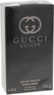 Produktbild von Gucci Guilty Pour Homme, Männer, 50 ml, Spray, ALCOHOL DENAT, AQUA (WATER), PARFUM (FRAGRANCE), ETHYLHEXYL METHOXYCINNAMATE, DIETHYLAMINO...