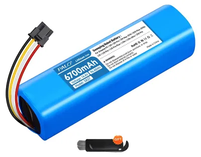 Immagine prodotto di Batteria di ricambio per aspirapolvere robot, capacità 6700mAh, fonte di alimentazione affidabile, 1PC batteria