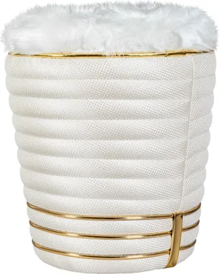 Produktbild von Hocker Doric 320 Elfenbein / Gold