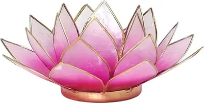 Obrázek produktu pro Ozdoba Lotus Atmospheric Light Pink Gold – 13,5 cm