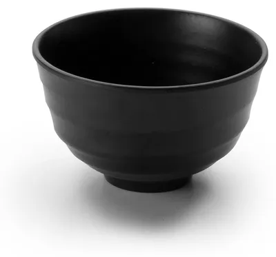 Melamin-Schale schwarz Ø12x7,5 cm, 0,45 l, spülmaschinengeeignet