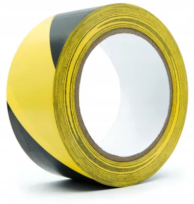 Produktbild von Epat Warnband Gelb-Schwarz Bodenmarkierung 75mm 33m