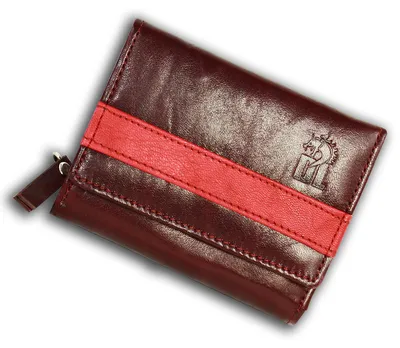 Produktbild von DrachenLeder Leder 10x3x8 cm Damen Herren Portemonnaie rot OPZ100V