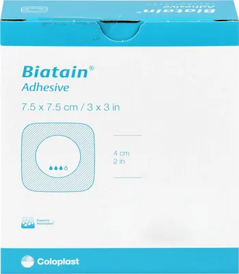 Produktbild von Biatain Schaumverband selbst-haftend 7,5x7,5cm, 10 St VER