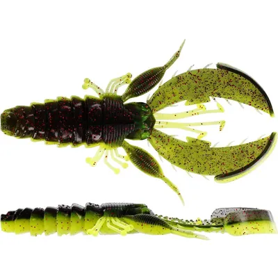 Produktbild von Westin CreCraw Creaturebait 6,5cm 4g Black/Chartreuse