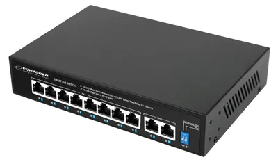Produktbild von Esperanza ENS106 10-Port Poe Switch 10/100 96W