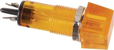 Obrázok produktu pre KONTROLL-LAMP - ECKIG - GELB/ORANGE - 12 V - 11,5 x 11,5 mm