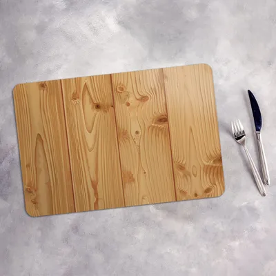 Produktbild von Tischset 4x45x30 cm Platzset Tischmatte Platzmatte Untersetzer - Helles Holz