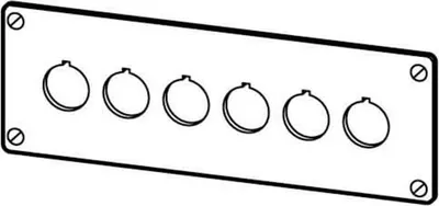 Produktbild von Eaton Einbautableau f. NOT-AUS-Taster M22-E6