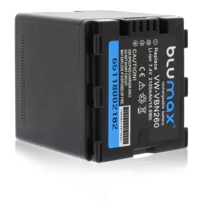 Produktbild von Blumax Akku | für Panasonic VW-VBN260 Digitalkamera | Kapazität 2100mAh  |Spannung 7,2Volt | Video- und  Kamerazubehör