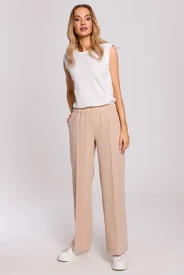 Produktbild von Made of Emotion Elegante Hosen für Frauen Ottili M570 beige L