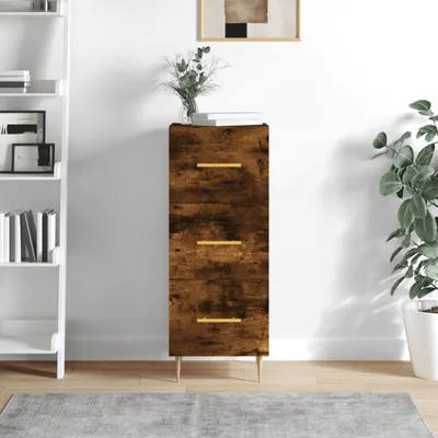 Produktbild von vidaXL Sideboard Räuchereiche 34,5x34x90 cm Holzwerkstoff