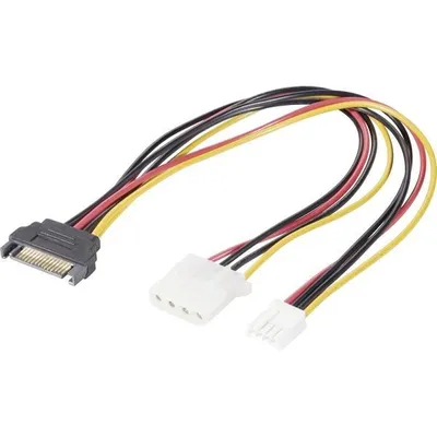 Produktbild von Renkforce RF-4536476, 0,2 m, SATA 15-Pin, Männlich, Männlich, Gerade, Gerade