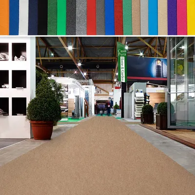 Zdjęcie produktu dla Dywan wystawowy Dywan ślubny Dywan eventowy Sintra Filc igłowany Beżowy 100x400 cm