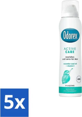 Image de Odorex Déodorant Spray Active Care 150 ml - Pack avantage - 5 pièces
