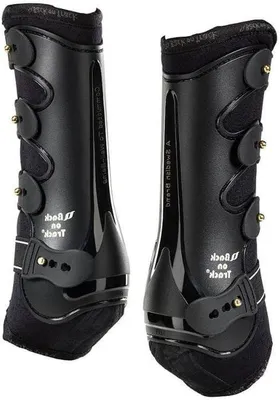 Productafbeelding van Paard Werkbeenkappen - Hoefschoenen Paard - Paarden Training - Hoge Stabiliteit - M Cob L Full - Zwart Wit Bruin