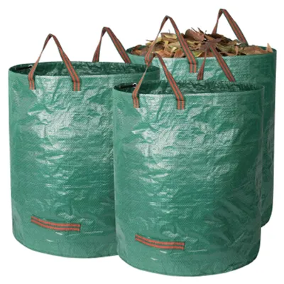 Image de Solidchoice - Ensemble de 3 sacs pour déchets de jardin de 272 litres, avec poignées