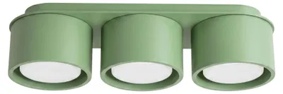 Immagine prodotto di Plafoniera MODO 3 color salvia Gx53 3xGx53 10W in alluminio 8,2x10,4x32,4 cm Sollux Lighting