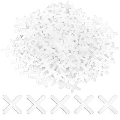 Produktbild von Fliesenkreuze Fliesenabstandhalter Fugenkreuze - 3 mm - 500 Stück - Weiß - Für Boden- und Wandfliesen