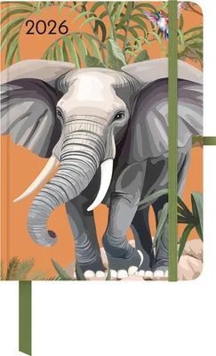 Produktbild von GreenLine Diary Jungle 2026 - Buchkalender - Taschenkalender - 16x22