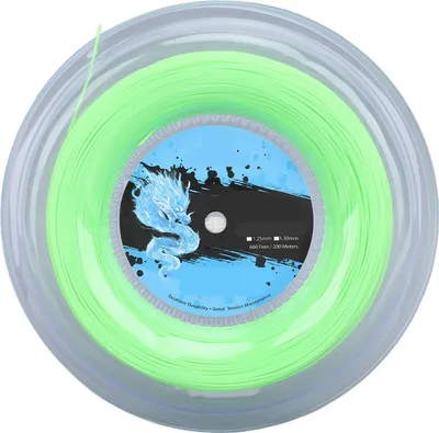 Produktbild von Tennisschnur Polyester 200 m Rollenschläger für das Training fluoreszierendes Grün