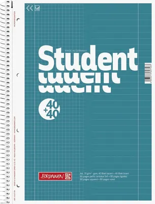 Zdjęcie produktu dla 5XBRUNNEN 1067974 Collegebl A4 Duo Lin