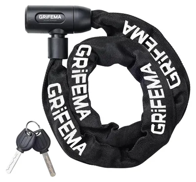 Productafbeelding van Fietsslot - Kettingslot met sleutel - 120 cm - Motorslot - Scooterslot - Zwart