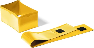 Zdjęcie produktu dla DURABLE Kiesze? magazynowa/opaska do palet 140x65 / 90x65 mm, ?ó?ty, 172404, 50 szt.