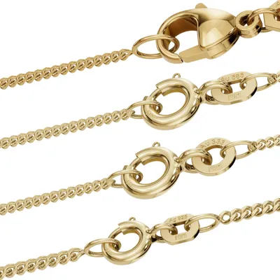 Produktbild von Goldkette Panzerkette Halskette Breite 1,4 mm 60 cm 585-14 Karat Gold