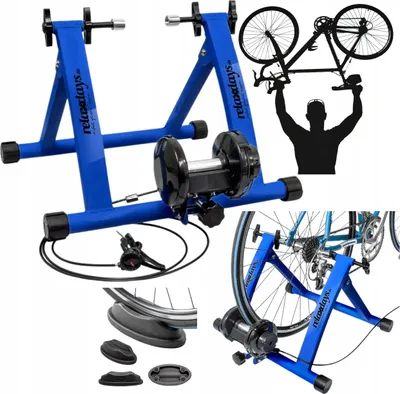 Produktbild von relaxdays Rollentrainer blau