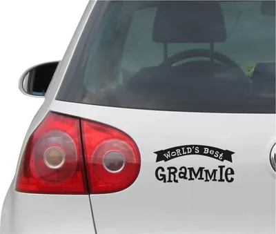 Produktbild von Aufkleber / Autoaufkleber - JDM - Die cut - Worlds Best Grammie Decal Auto Truck Fenster Sticker - schwarz - 149mm x68mm