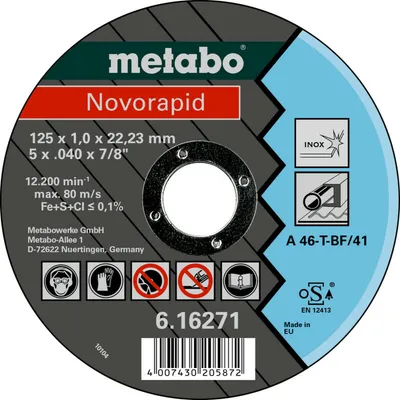 Image de Metabo Novorapid 125x1,0x22,23 Inox