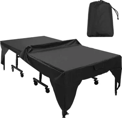 Produktbild von Wasser- und staubdichte Tischtennis-Abdeckung, Schwarz, 280 x 153 x 73 cm (Schwarz)