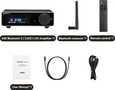 Obrázek produktu pro Výkonový zesilovač, připojení Bluetooth, podpora Hi-Res Audio, pouze A80