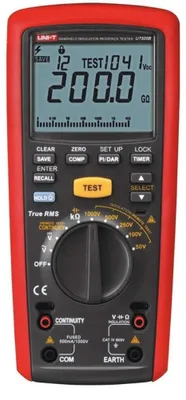 Obrázek produktu pro Izolační odpor měřič izolační tester - 50 V až 1000 V - 1 mA - Automatické vypnutí