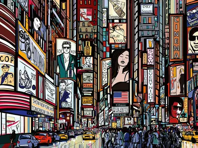 Produktbild von RAVENSBURGER Puzzle Barevný New York 1000 dílků