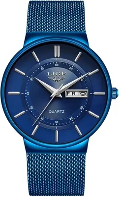 Zdjęcie produktu dla Zegarek LIGE KI-6313 Niebieski - Nowoczesny Styl KP6313