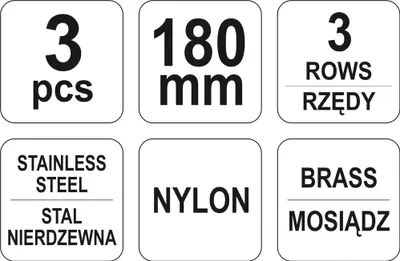 Zdjęcie produktu dla Yato YT-6351, Czarny, Czerwony, Kopolimer akrylonitrylo-butadieno-styrenowy (ABS), Mosiądz, Stal galwanizowana, Tworzywo sztuczne ABS, Mosiądz/stal/nylon