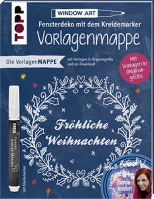 Obrázok produktu pre Vorlagenmappe Fensterdeko mit dem Kreidemarker