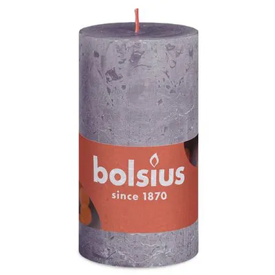 Obrázok produktu pre Bolsius Rustik sviečka v tvare stĺpika mrazená levanduľa 100/50mm
