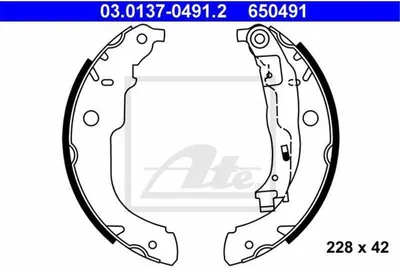 Image de Kit de mâchoires de frein Ate 03.0137-0491.2