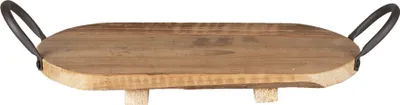 Obrázek produktu pro Podnos Clayre & Eef 31x18x2 cm hnědé dřevo