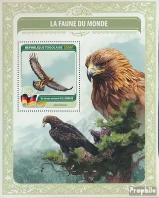 Produktbild von Briefmarken Togo 2016 Mi Block 1338 (kompl. Ausgabe) postfrisch Nationalvogel Deutschlands